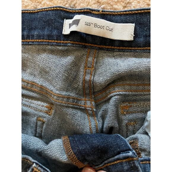 Levi's Women's 515 Bootcut Jeans Size 12 Blue Medium Wash Denim Button Pockets - Picture 3 of 8